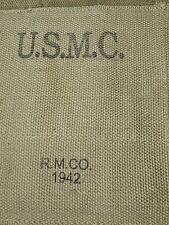 WWII USMC Marine five cell Thompson Mag Pouch Dated 1942  L@@K picture