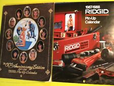 Rigid tool 1987-8 pin-up calendar plus 1985,86, 50th anniversary( 2 calendars) picture