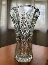 Vintage Clear Vase 8.5in picture