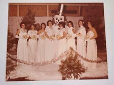 Vintage 1970s Found Photograph Original Photo Wedding Cursed Scary Snowman picture