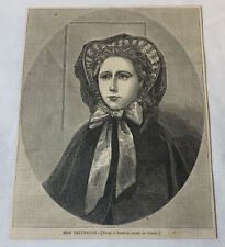 1861 magazine engraving ~ TERESA LONGWORTH YELVERTON mixed religion marriage picture