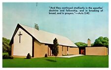 Southfield MI Michigan Apostolic Lutheran Church Exterior View Chrome Postcard picture