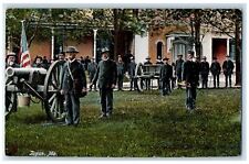 c1960's Old Cannons And Military Soldiers Standing Jogus Maine Unposted Postcard picture