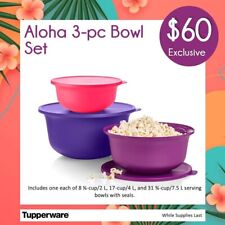 Tupperware Aloha Home Serving Mixing 3pc Bowl Set NEW -  picture