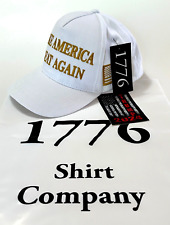 Trump OFFICIAL 45-47 Hat..2024..MAGA...White...1776 Shirt Company w/ Store Bag picture