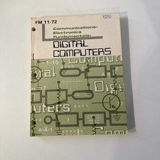 Vintage 1977 Digital Computers Core Memory Punch Card Logic Gates Manual Book picture