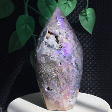 616g Titanium Angel Aura Sphalerite Geode Freeform Point Quartz Crystal Healing picture