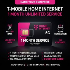 T-Mobile 5G Home Internet 1 Month Unlimited Data Prepaid SIM (See Description) picture