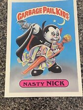 1986 Garbage Paul Kid Stickers 🔥🔥SERIES 1🔥#1 Nasty Nick 7x5 Inch picture