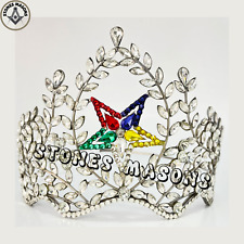 Masonic OES Past Matron Crown Latest Rare Style Beautiful Adjustable Fitting OES picture