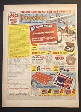 1950’s Popsicle Famous Ranch Brands Contest Pinky Lee Magazine Ad picture