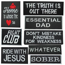 Words Slogan Letters Patch Embroidered Patch Iron On/Sew On Patch picture
