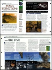 Mass Extinctions #43 Planet Earth Secrets Of Universe Fact File Fold-Out Page picture