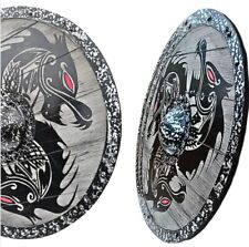 Authentic Handcrafted Medieval Dragon Wooden Shield - Knight Armor Replica picture