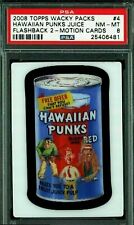 Pop 2 - 2008 Topps Wacky Flashback 2 Motion Cards #4 Hawaiian Punks Juice PSA 8 picture