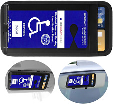 Handicap Placard Holder for Car, Disabled Parking Permit Sign Protector for Car  picture
