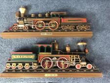 Burwood Plastic Philadelphia 1871 & N. Perry 1867 Locomotive Train Wall Plaques picture