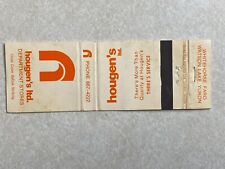 G128 Vintage Matchbook Cover Hougen's LTD Department Stores Watson Lake Canada picture