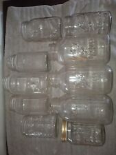 Lot Of 10 Personal Collection Of Vintage Half Gallon & Quart Ball Mason Jars picture