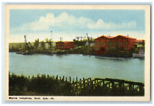 c1920's Marine Industries Sorel Quebec Canada Unposted Antique Postcard picture