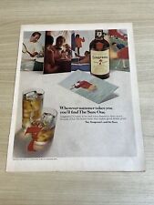 Seagram's American Blended Whiskey 1965 Vintage Print Ad Life Magazine picture