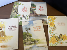 Vintage Lot Current Just A Notes Note Cards Raccoon Beach Butterfly Country Sea picture