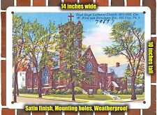 METAL SIGN - Pennsylvania Postcard - Good Hope Lutheran Church, 1871 - 1902, Co picture
