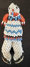 Vintage Zuni Native American Beaded Doll 3” picture