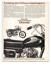 1965 Ducati  Vintage Italian Motorcycle  Print Ad picture