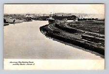 Lorain OH-Ohio, American Ship Building Yards, Dry Docks, Vintage Postcard picture