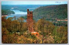 Aerial View Of Bowmans Hill And Tower Washington Crossing Park Wob Pm Postcard picture