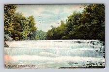 Akron OH-Ohio, Big Falls at the Gorge, Antique Vintage c1909 Souvenir Postcard picture