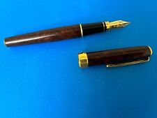 VINTAGE German DIPLOMAT CLASSIC COLLECTION FOUNTAIN PEN BROWN TORTOISE w/ GOLD picture