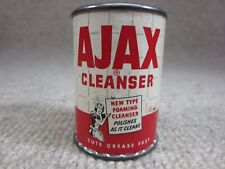 Vtg Ajax Cleanser Can Unused Sample Small Kitchen Decor Colgat Palmolive Peet picture