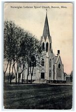 1908 Norwegian Lutheran Synod Church Benson Minnesota MN Antique Postcard picture