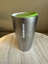 Starbucks 2023 Ceramic 12 oz Tumbler - Snow Silver / Green NWT picture