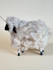 Vintage Black Face Wooly Sheep Stick Leg Figurine 4 1/2