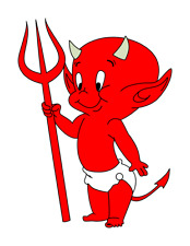 Little Devil Sticker /  Decal  | 10 Sizes with TRACKING  picture