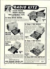 1954 PAPER AD Toy Play Air Champ Sales 1 2 Tube Radio Receiver Kits  picture