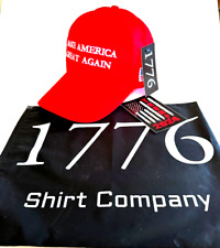 Trump 2024..MAGA...Hat ..Official ..1776 Shirt Company w/ zippered Store Hat Bag picture