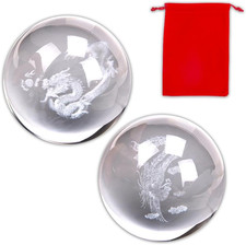 2Pcs Baoding Balls for Hand Therapy Chinese Health Exercise Stress Balls Dragon picture