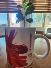 RARE 2014 Starbucks Christmas Red Gold Holiday StarBurst Coffee Cup Tea Mug picture