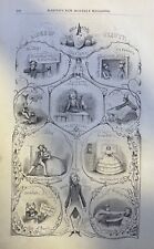1860 Vintage Magazine Illustration Lines of Beauty picture