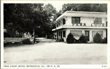 1930'S. METROPOLIS, ILL. PARK COURT MOTEL. POSTCARD SC22 picture