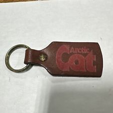 Vintage Leather Arctic Cat Key Chain picture