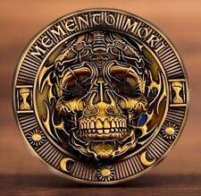 🔥Memento Mori Antique Copper 3D Stoic Coin | EDC Worry Medallion | EDC Reminder picture