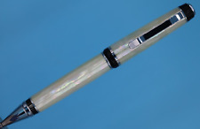 Extra-Large Twist (Cigar) Pen  in Chrome Trim Abalone Shell Mother of Pearl MOP picture