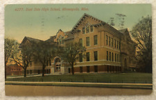 Post Card, Eash Side High School Minneapolis Minn, Posted 1914 picture