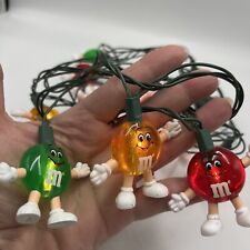 Vintage Multicolor M&M's Christmas String Lights 20 Bulbs (ALL WITH CHARACTERS) picture