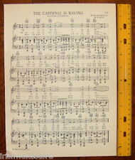 STANFORD UNIVERSITY Vintage Song Sheet c1938 